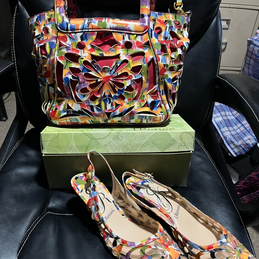 J.Renee Multicolor Satchel Bag